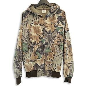 Vintage Y2K Westark Camo Jacket Mens 2XL Full Zip Hoodie Advantage Print Utility